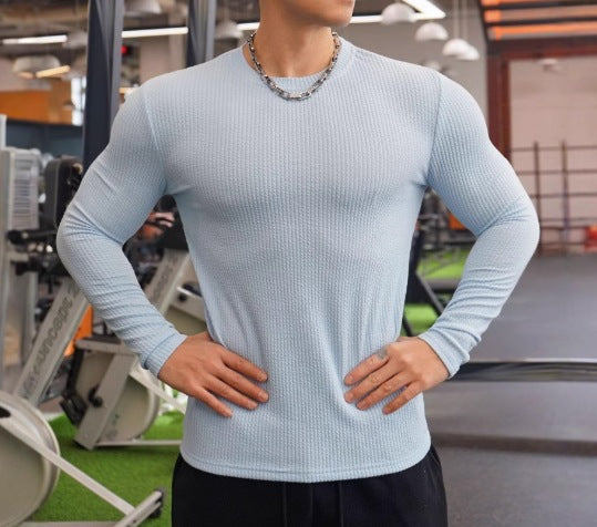Fashion Knit Long Sleeve Top for Men Autumn/Winter Casual Sweater