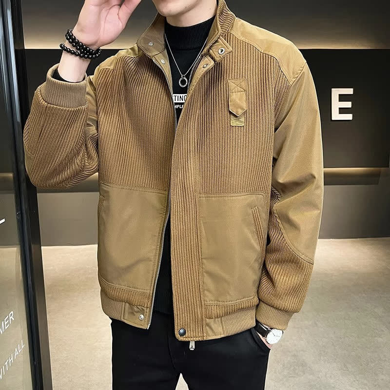 Men's Casual Loose Stand Collar Jacket