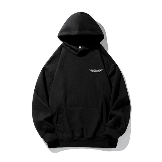 Oversized Heavyweight Vintage Puff Print Long Sleeve Hooded Unisex Sweatshirt
