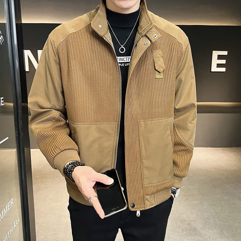 Men's Casual Loose Stand Collar Jacket