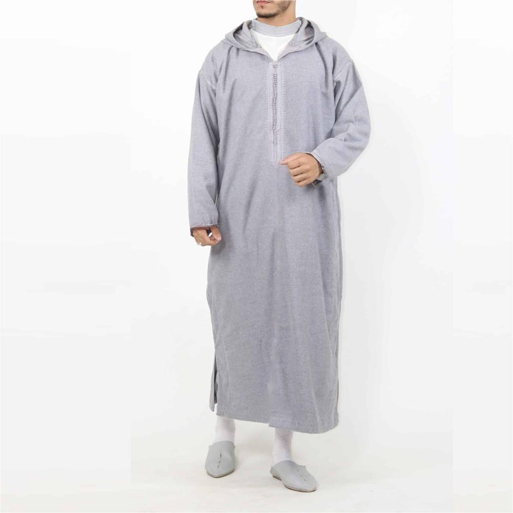 Long men's hooded shirt