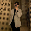 Casual Single-Breasted Lapel Loose Fit Men's Blazer