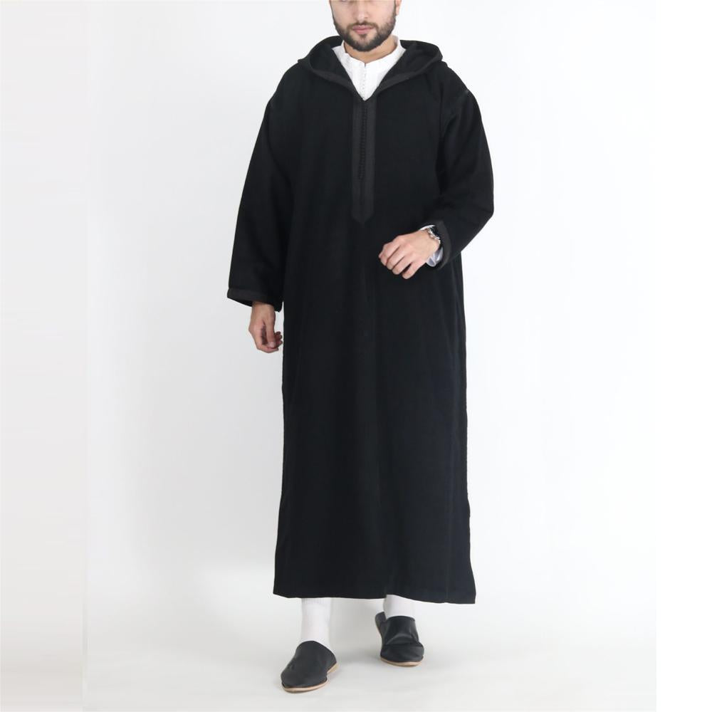 Long men's hooded shirt