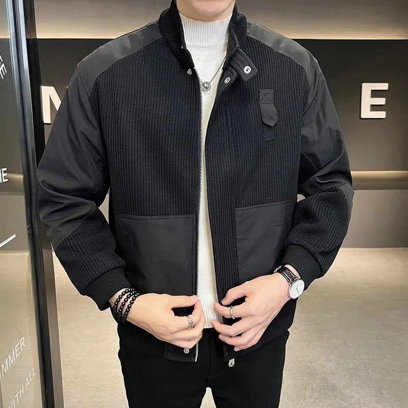 Men's Casual Loose Stand Collar Jacket
