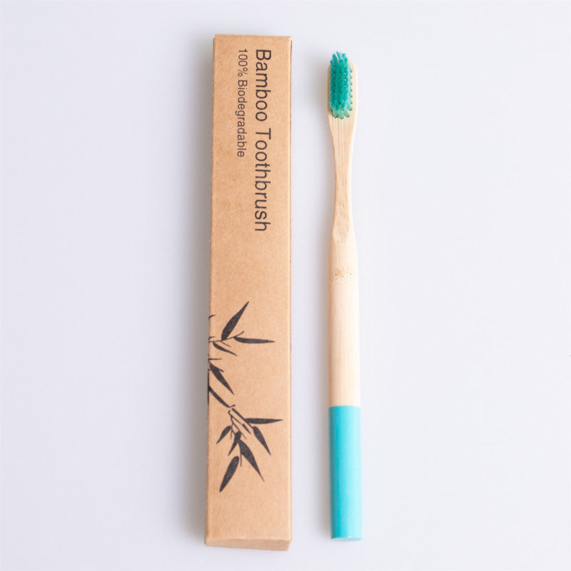 Bamboo Toothbrush with Custom Logo and Kraft Paper Box